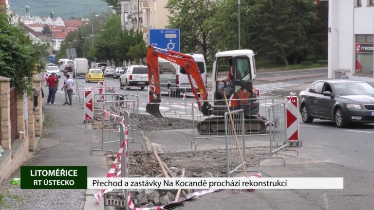 LITOMĚŘICE: Přechod a zastávky Na Kocandě prochází rekonstrukcí