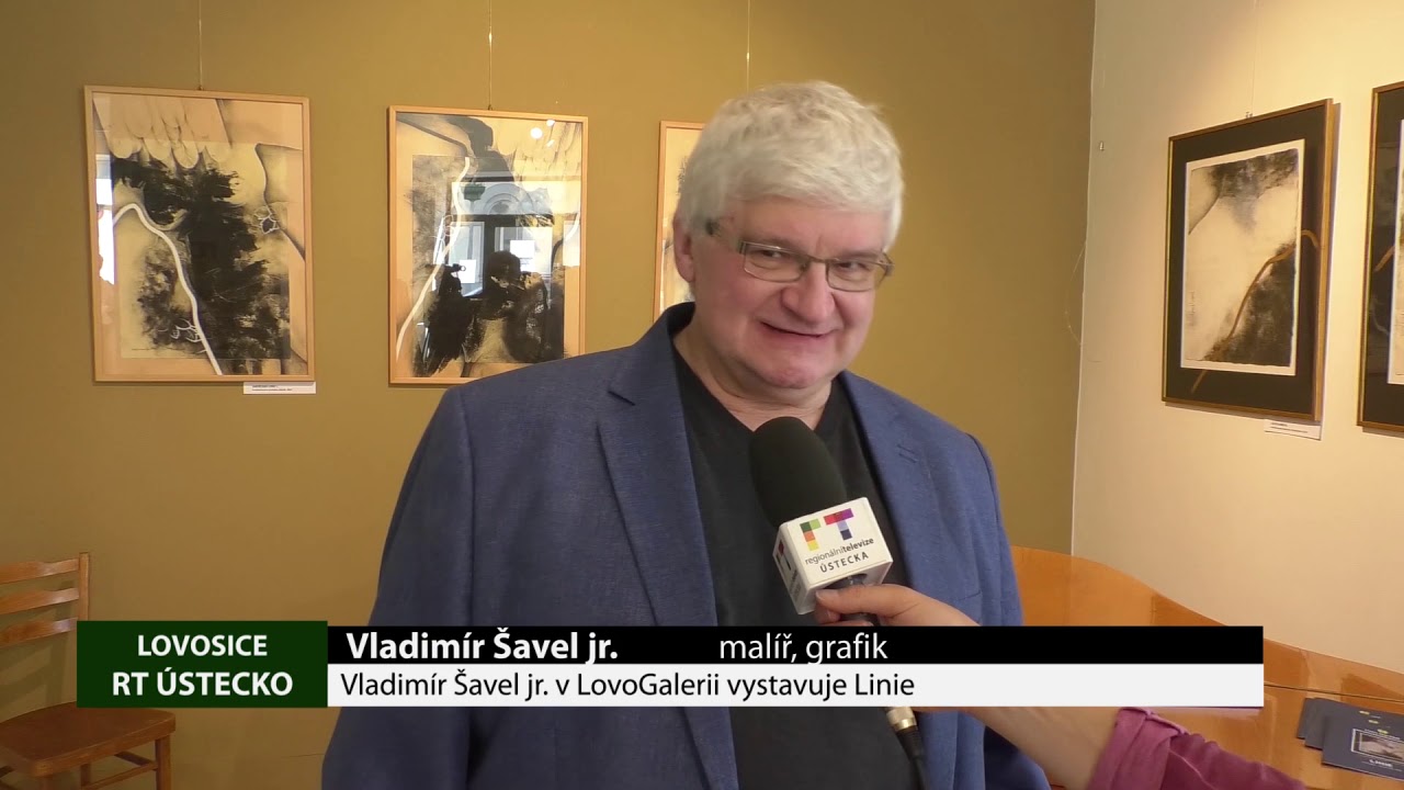 Lovosice: Vladimír Šavel jr. v LovoGalerii vystavuje Linie