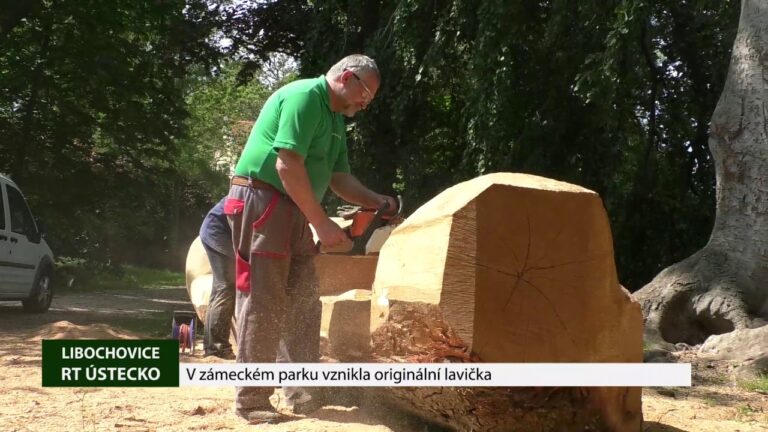 Libochovice: V zámeckém parku vznikla originální lavička
