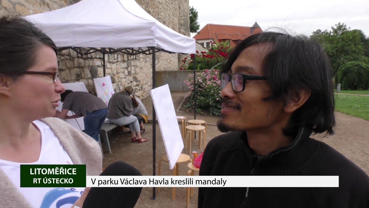 LITOMĚŘICE: V parku Václava Havla kreslili mandaly