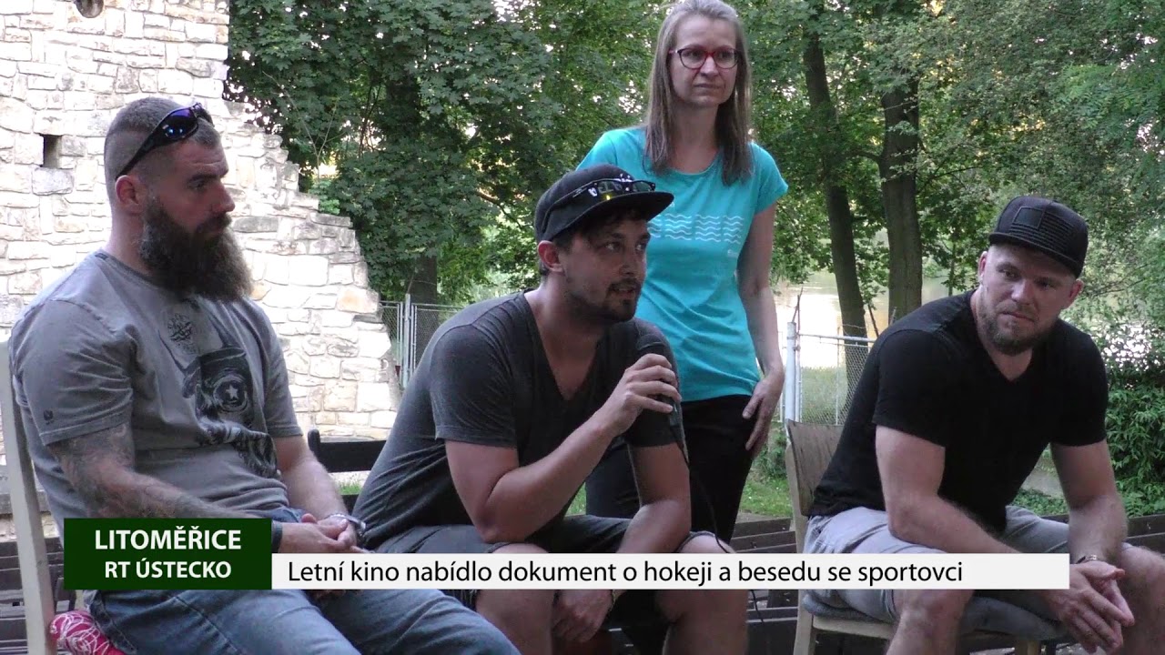 LITOMĚŘICE: Letní kino nabídlo dokument o hokeji a besedu se sportovci