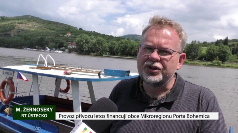 M. ŽERNOSEKY: Provoz přívozu letos financují obce Mikroregionu Porta Bohemica