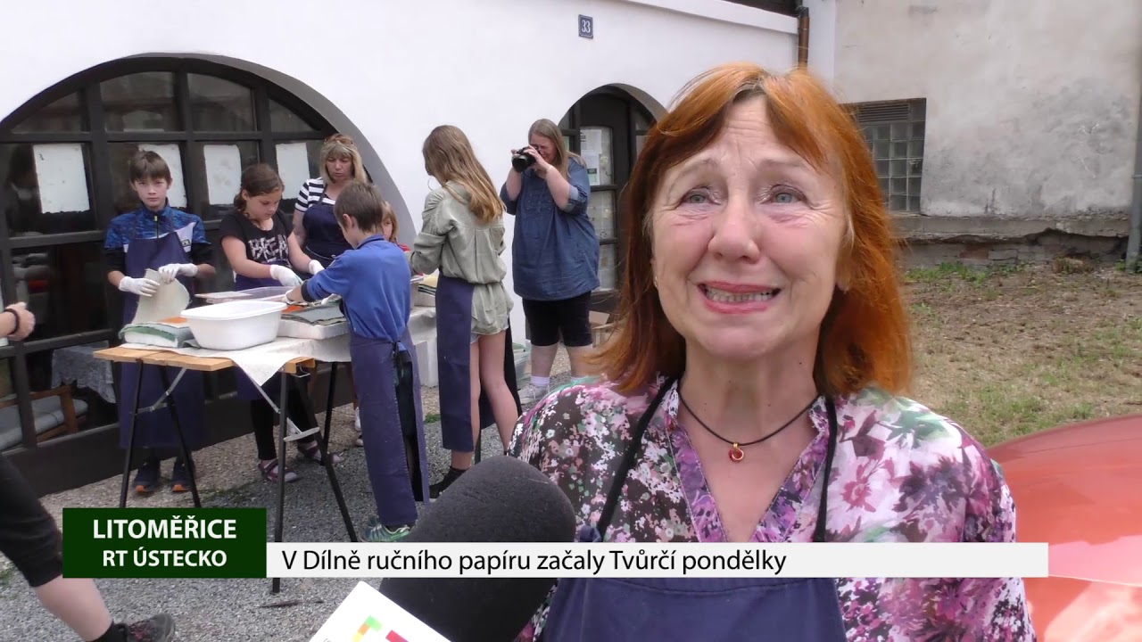 LITOMĚŘICE: V Dílně ručního papíru začaly Tvůrčí pondělky