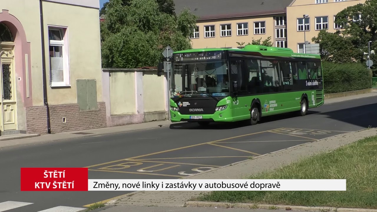 ŠTĚTÍ: Změny, nové linky i zastávky v autobusové dopravě