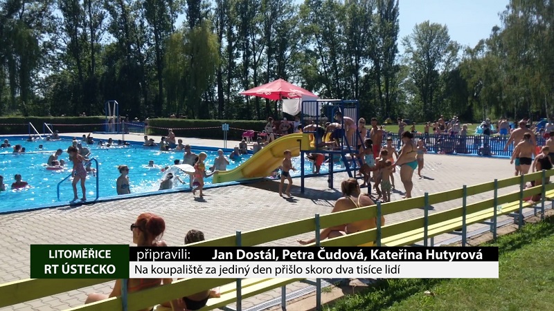 LITOMĚŘICE: Na koupaliště za jediný den přišlo skoro dva tisíce lidí