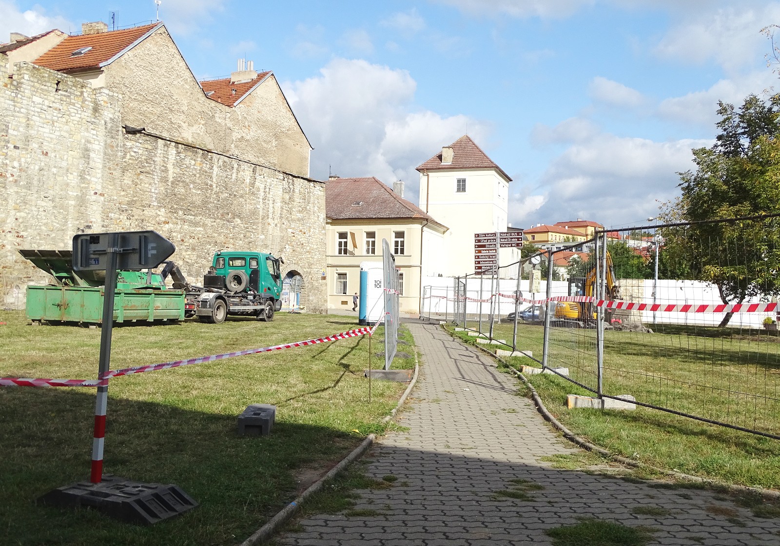 Výstavba nového parku u Bašty začala