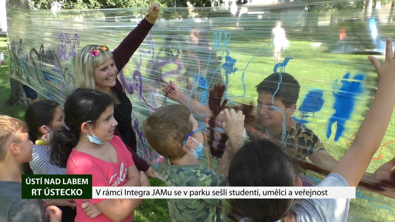 Ústí n. L.: V rámci Integra JAMu se v parku sešli studenti, umělci a veřejnost