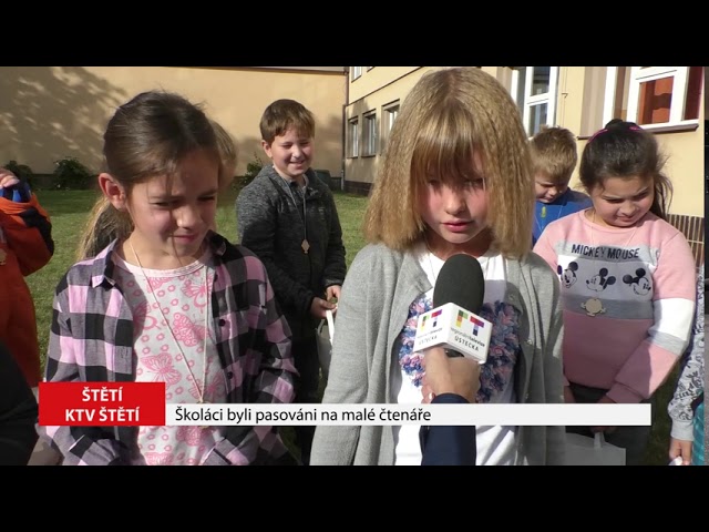 ŠTĚTÍ: Školáci byli pasováni na malé čtenáře