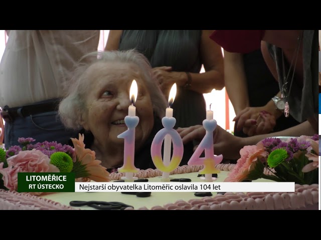 LITOMĚŘICE: Nejstarší obyvatelka Litoměřic oslavila 104 let