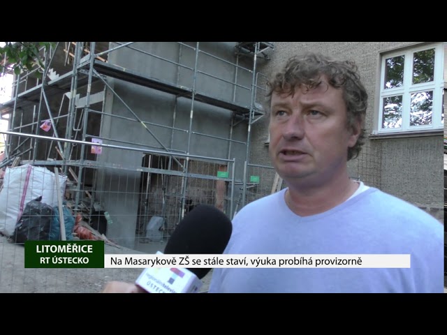 LITOMĚŘICE: Na Masarykově ZŠ se stále staví, výuka probíhá provizorně