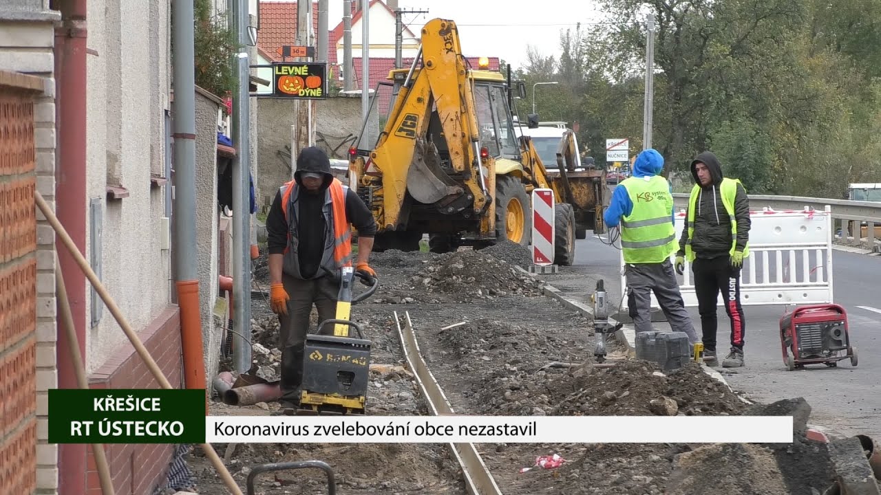 KŘEŠICE: Koronavirus zvelebování obce nezastavil