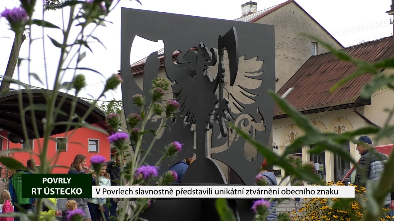 POVRLY : U obecního domu slavnostně představili unikátní ztvárnění obecního znaku