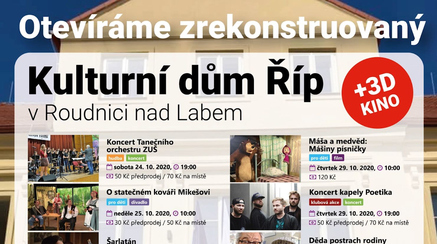 ROUDNICE N. L.: Město otevře zrekonstruovaný kulturní dům Říp velkolepě