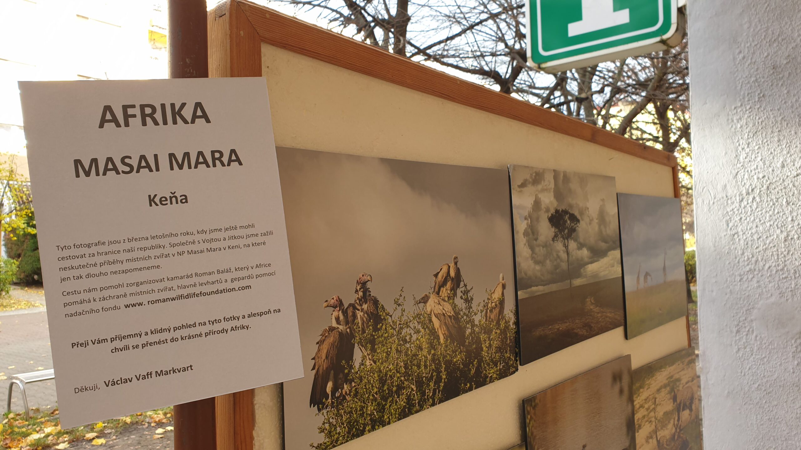 ŠTĚTÍ: Fotografie zdobí podloubí před Informačním centrem