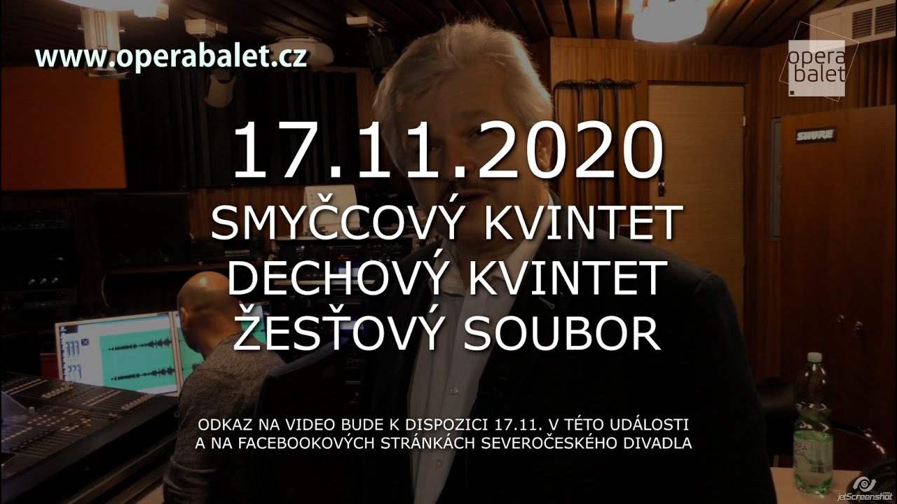 ÚSTÍ NAD LABEM: Pozvánka na 1. „On-line“ komorní koncert Severočeského divadla