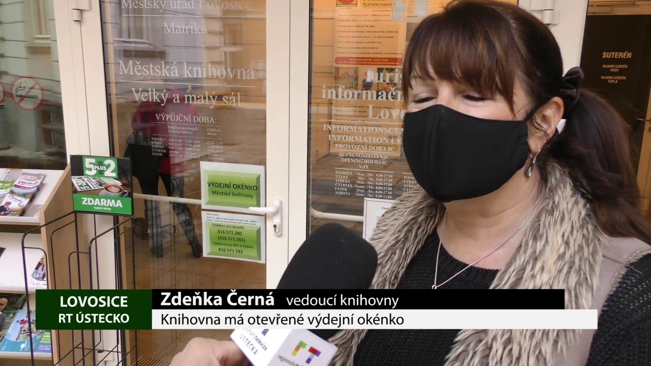 LOVOSICE: Knihovna má otevřené výdejní okénko