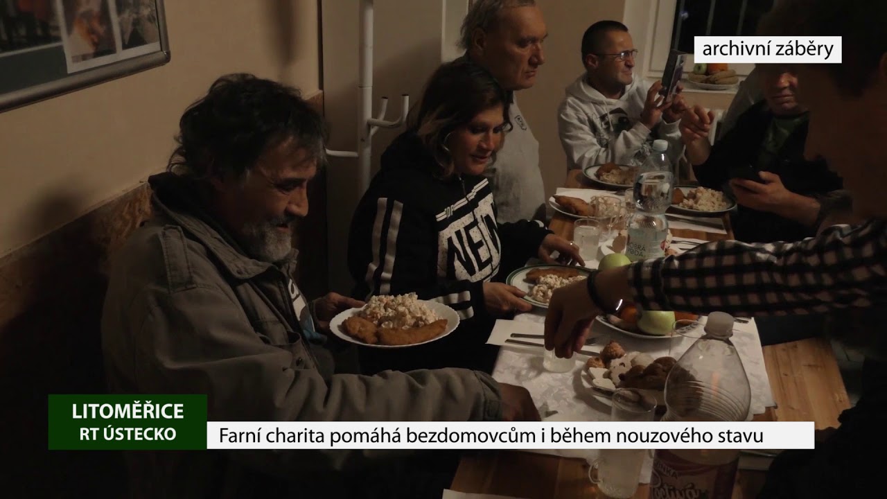 LITOMĚŘICE: Farní charita pomáhá bezdomovcům i během nouzového stavu