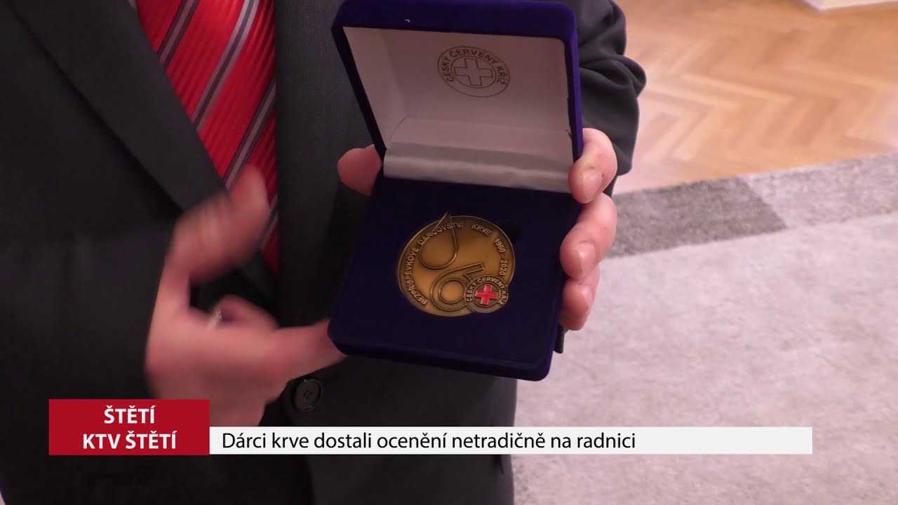 ŠTĚTÍ: Dárci krve dostali ocenění netradičně na radnici
