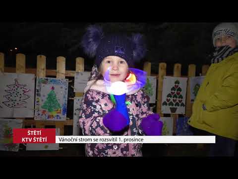 ŠTĚTÍ: Vánoční strom se rozsvítil 1. prosince