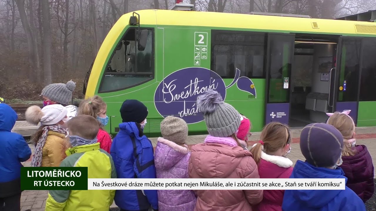 LITOMĚŘICKO: Na Švestkové dráze můžete potkat Mikuláše a zúčastnit se akce „ Staň se tváří komiksu“