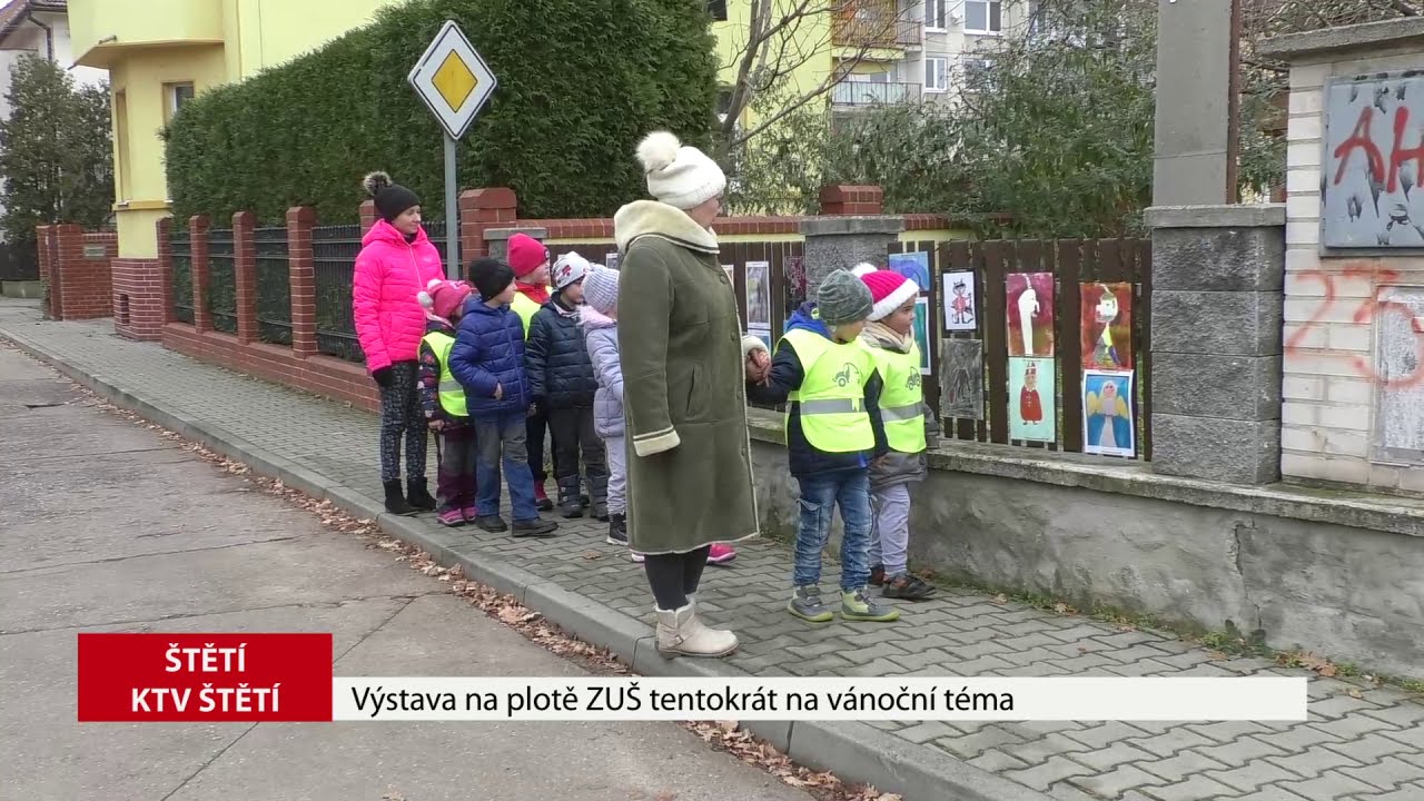 ŠTĚTÍ: Výstava na plotě ZUŠ tentokrát na vánoční téma