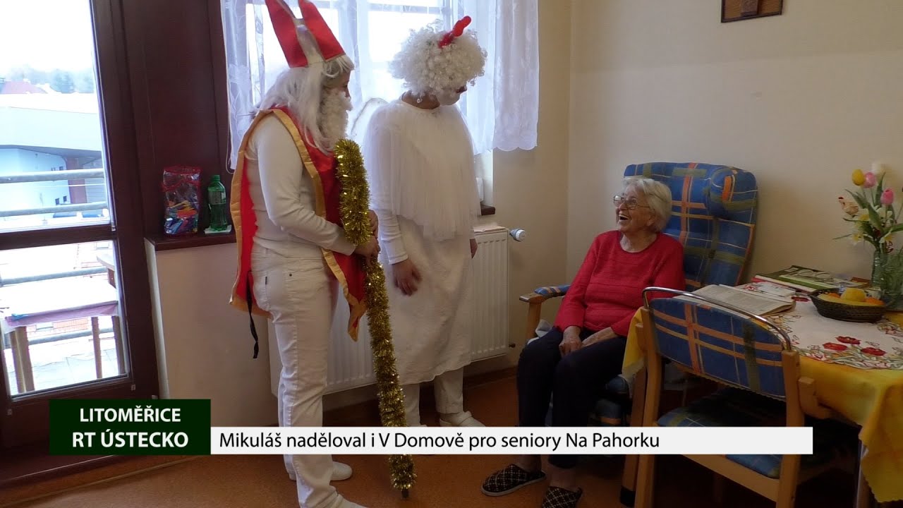 LITOMĚŘICE: Mikuláš naděloval i V Domově pro seniory Na Pahorku
