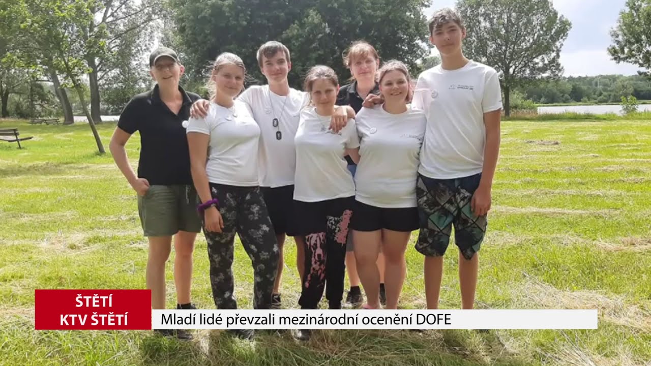 ŠTĚTÍ: Mladí lidé převzali mezinárodní ocenění DOFE