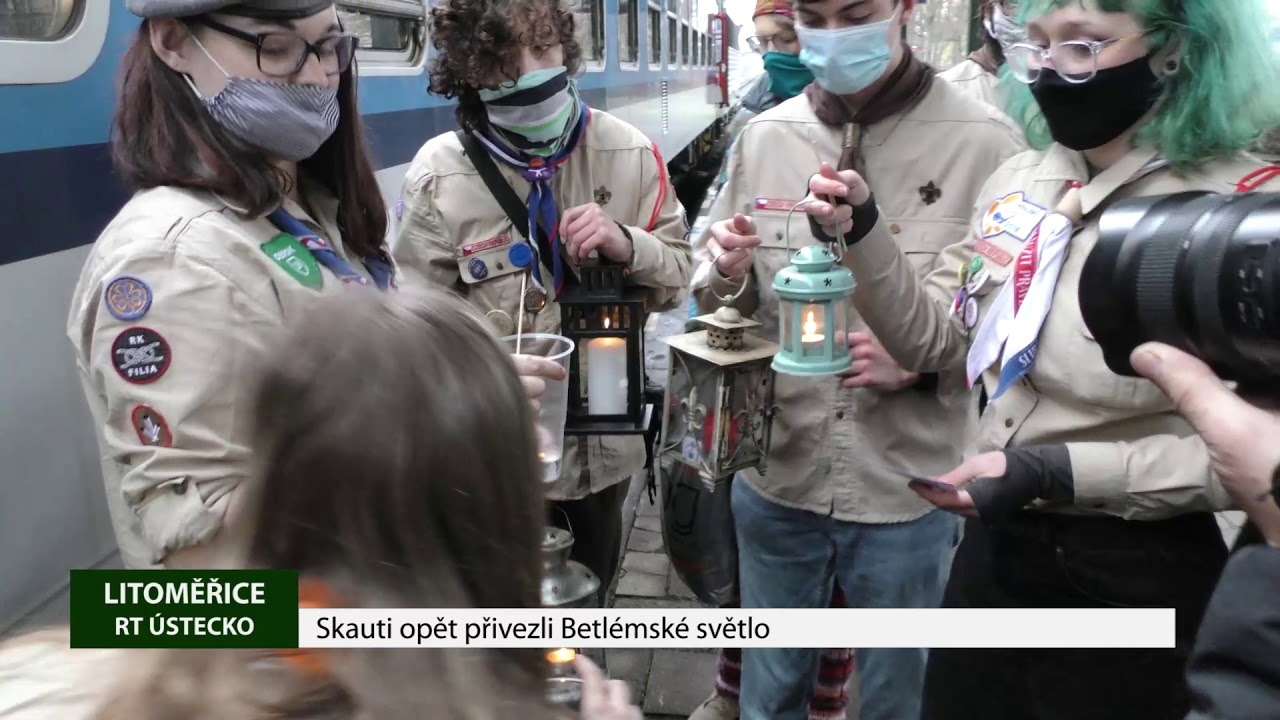 LITOMĚŘICE: Skauti opět přivezli Betlémské světlo