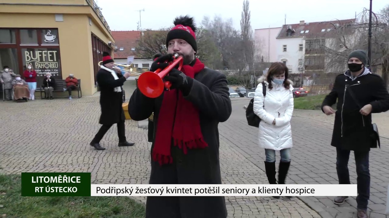 LITOMĚŘICE: Podřipský žesťový kvintet potěšil seniory a klienty hospice
