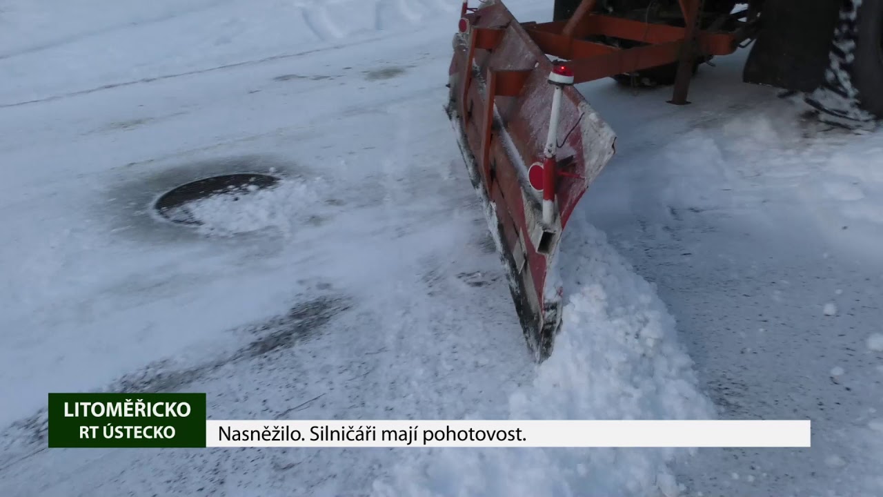 LITOMĚŘICKO: Nasněžilo. Silničáři mají pohotovost