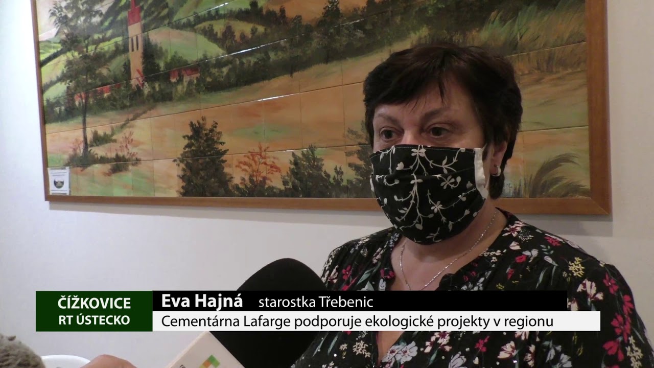 ČÍŽKOVICE/TŘEBENICE: Cementárna Lafarge podporuje ekologické projekty v regionu