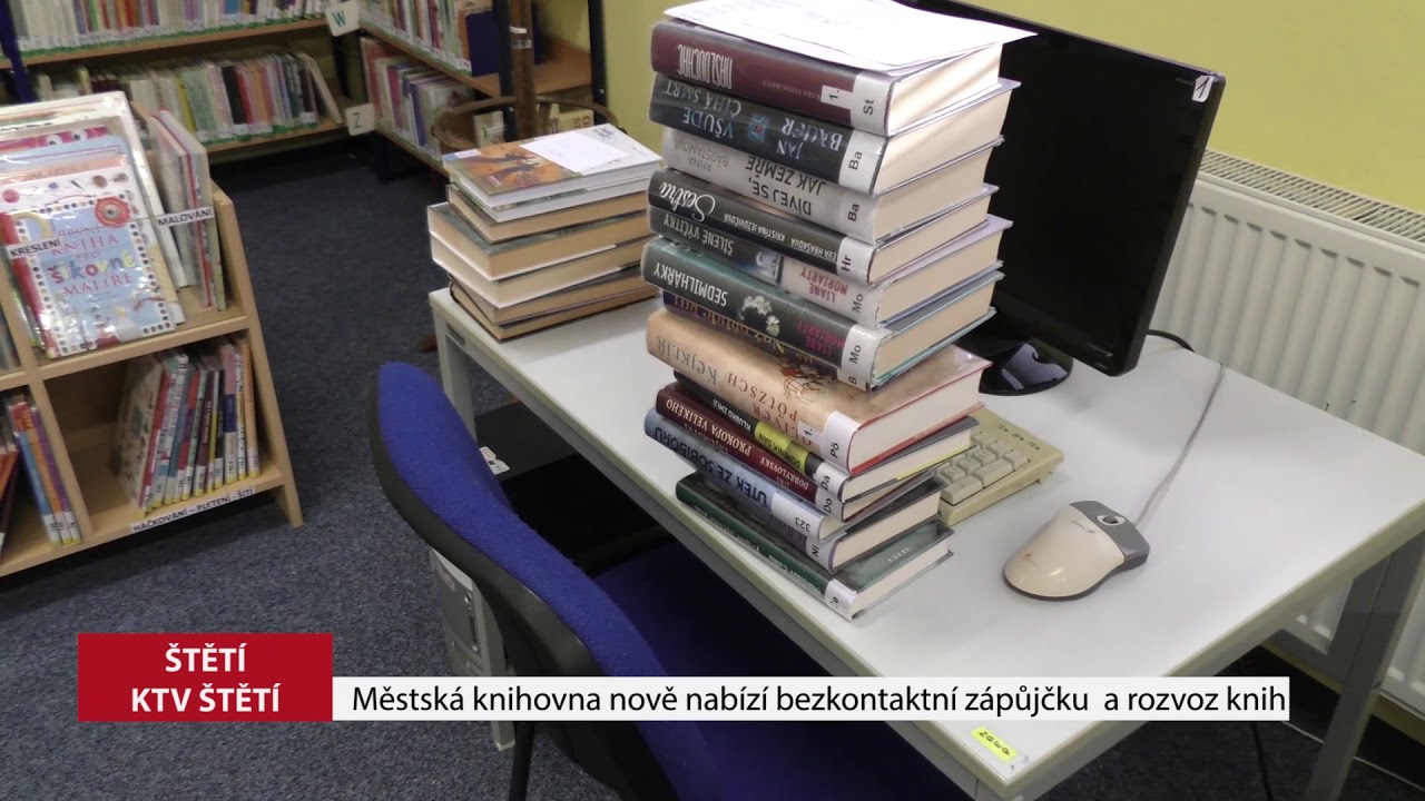ŠTĚTÍ: Městská knihovna nově nabízí bezkontaktní zápůjčku a rozvoz knih pro čtenáře nad 70 let