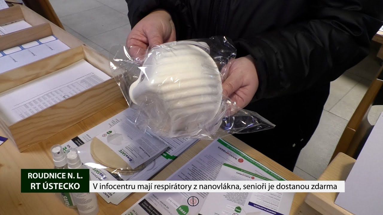 ROUDNICE N.L.: V infocentru mají respirátory z nanovlákna, senioři je dostanou zdarma