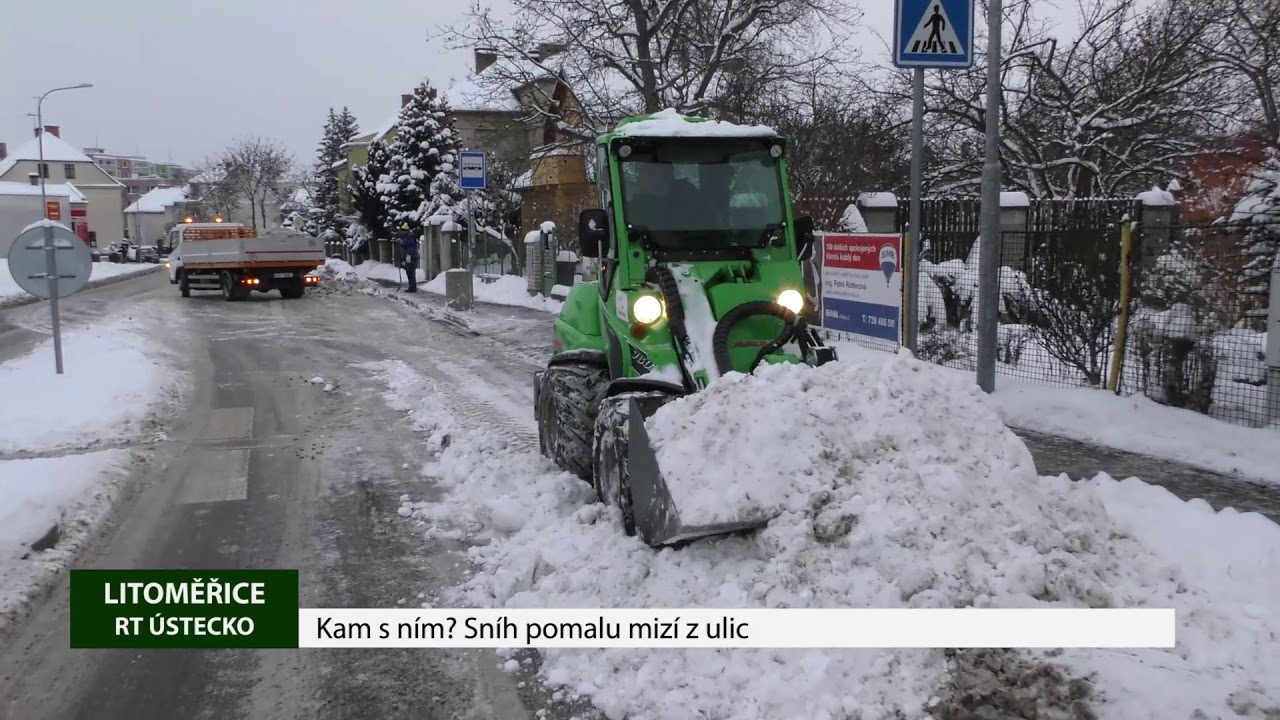 LITOMĚŘICE: Kam s ním? Sníh pomalu mizí z ulic