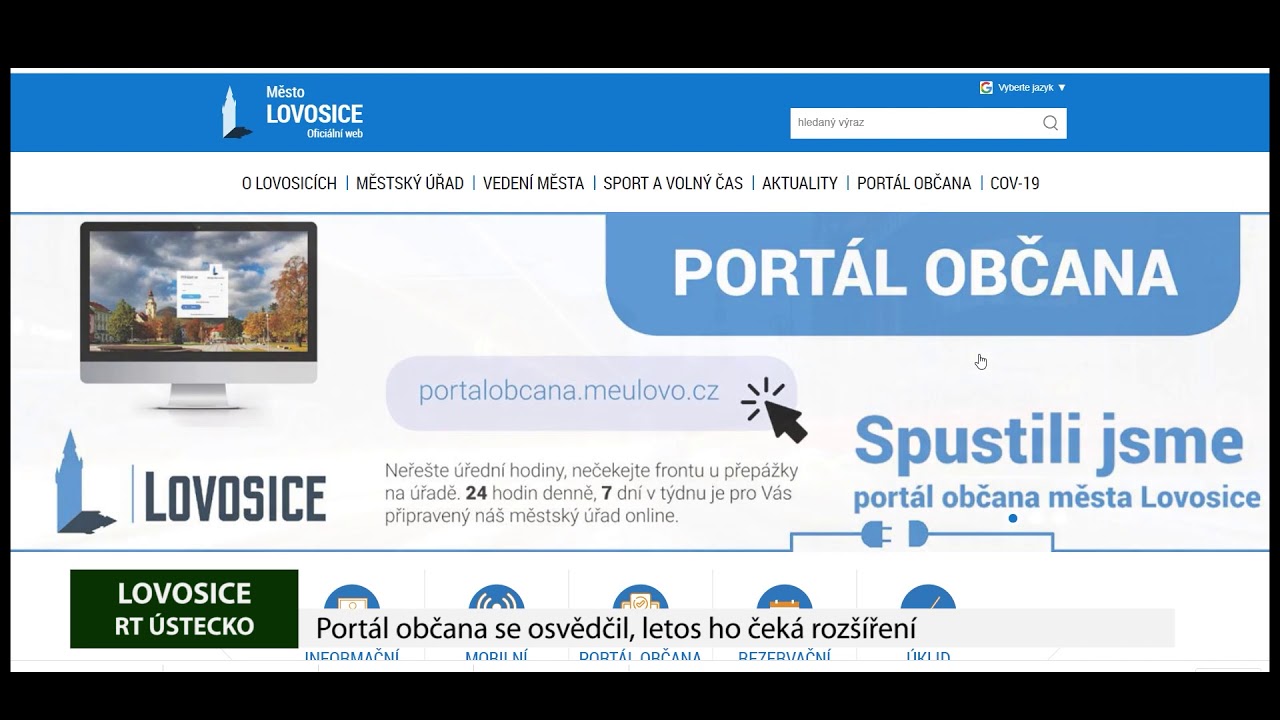 LOVOSICE: Portál občana se osvědčil, letos ho čeká rozšíření