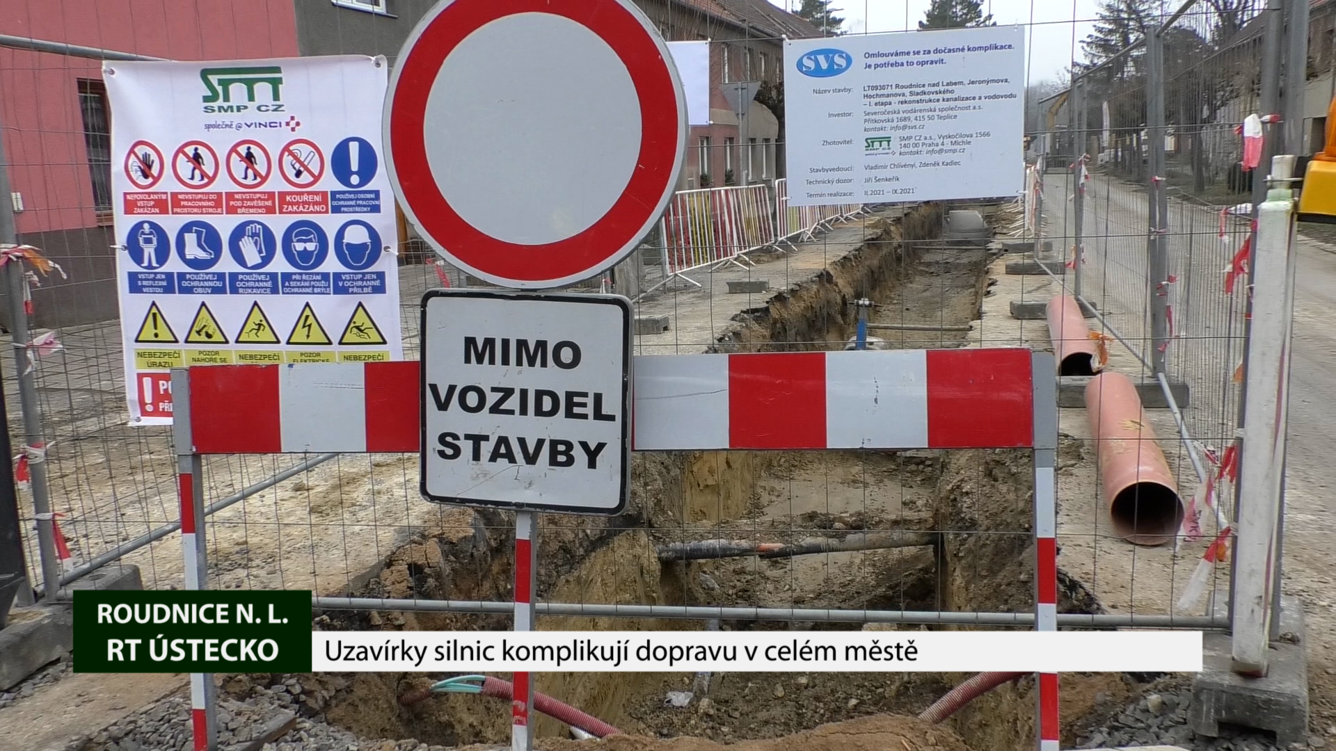 Roudnice n. L.: Uzavírky silnic komplikují dopravu v celém městě