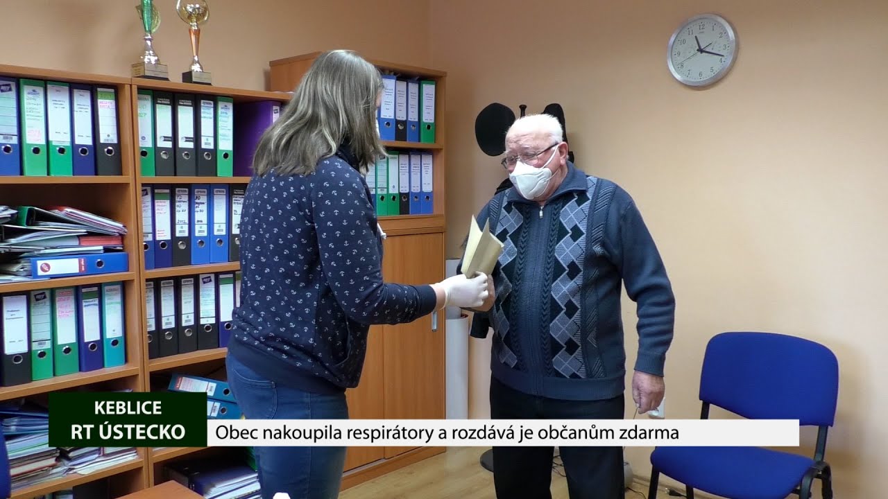 KEBLICE: Obec nakoupila respirátory a rozdává je občanům zdarma