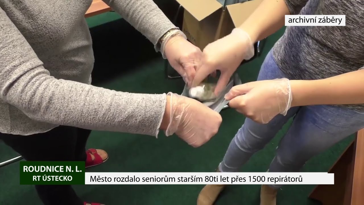 ROUDNICE N. L.: Město rozdalo seniorům přes 1500 respirátorů