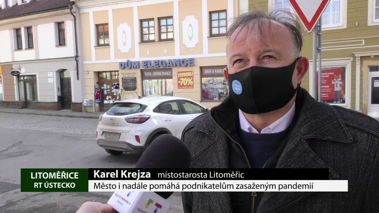 LITOMĚŘICE: Město i nadále pomáhá podnikatelům zasaženým pandemií