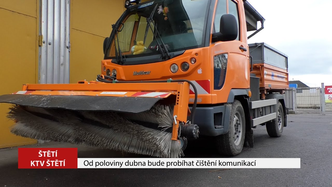 ŠTĚTÍ: Od poloviny dubna bude probíhat čištění komunikací