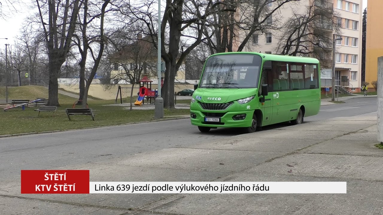 ŠTĚTÍ: Linka 639 jezdí podle výlukového jízdního řádu