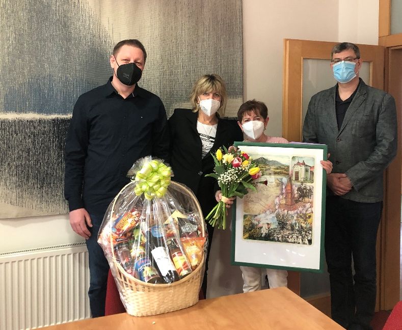 Lovosická radnice poděkovala učitelce Heleně Buškové za celoživotní práci