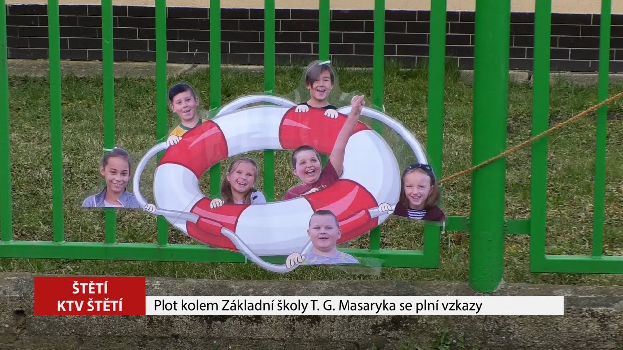 ŠTĚTÍ: Plot kolem Základní školy TGM se plní vzkazy