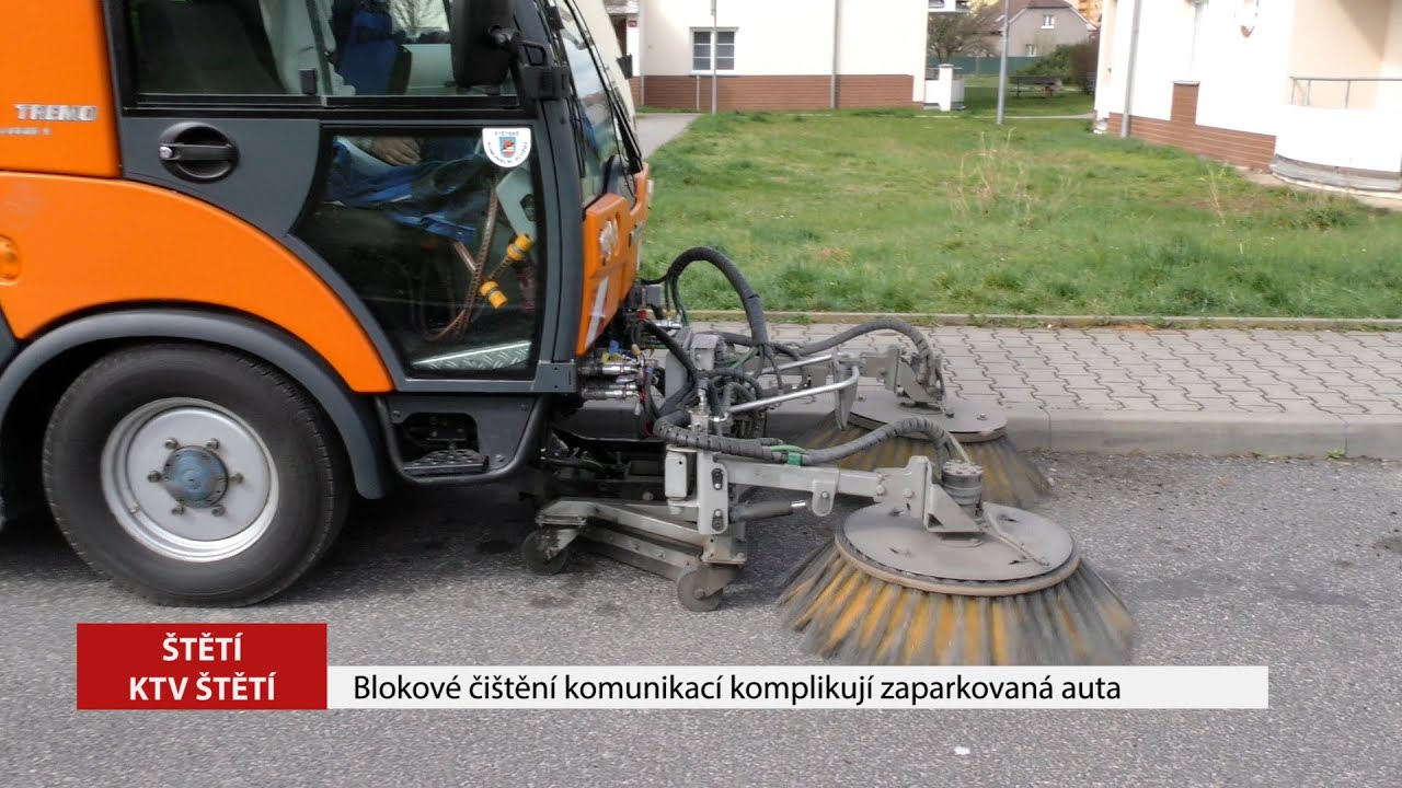 ŠTĚTÍ: Blokové čištění ulic komplikují zaparkované vozy