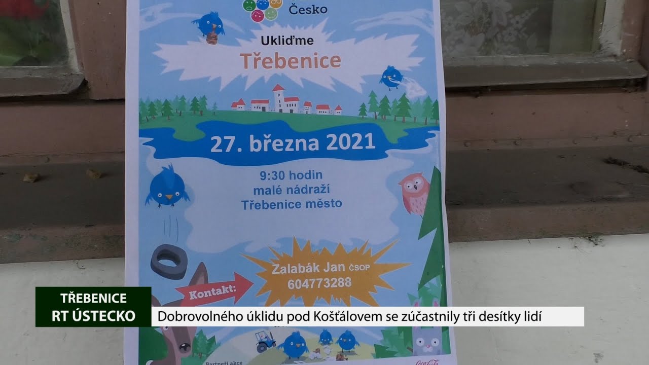 TŘEBENICE: Dobrovolného úklidu pod Košťálovem se zúčastnily tři desítky lidí