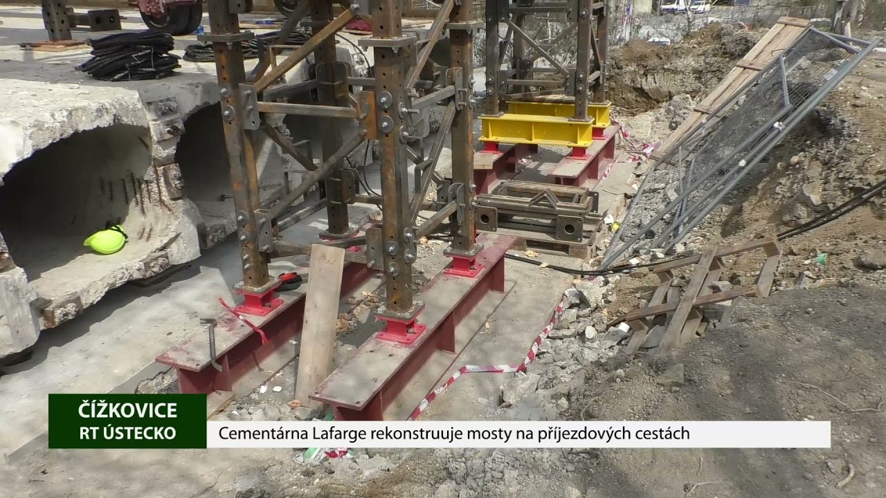 ČÍŽKOVICE: Cementárna Lafarge rekonstruuje mosty na příjezdových cestách