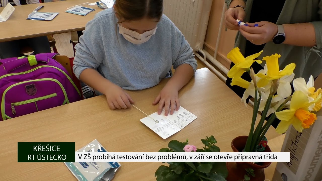 KŘEŠICE: V ZŠ probíhá testování bez problémů, v září se otevře přípravná třída