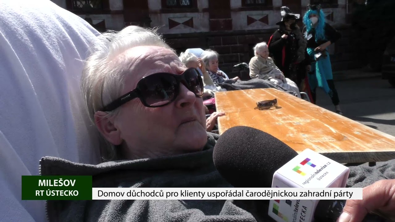 MILEŠOV: Domov důchodců pro klienty uspořádal čarodějnickou zahradní párty