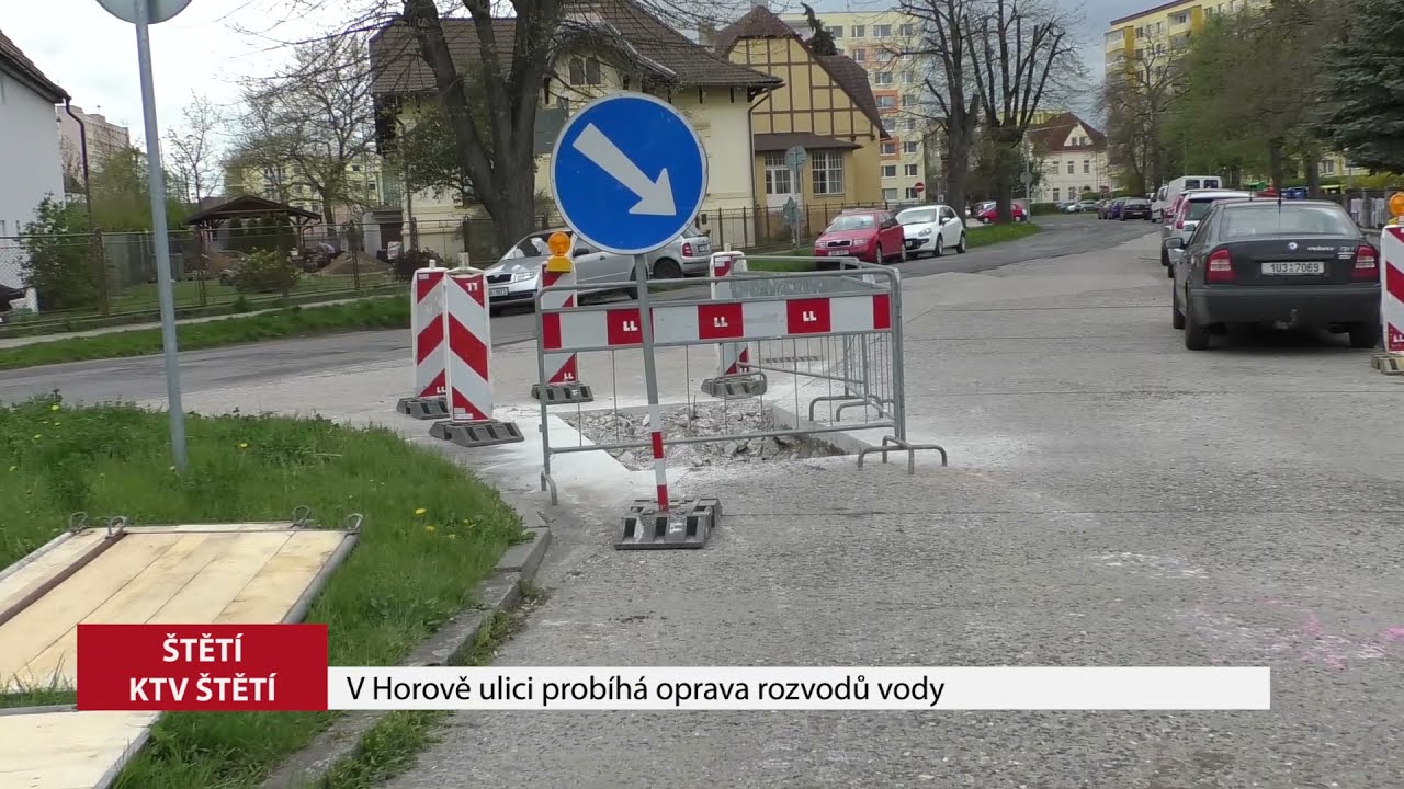 ŠTĚTÍ: V Horově ulici probíhá oprava rozvodů vody
