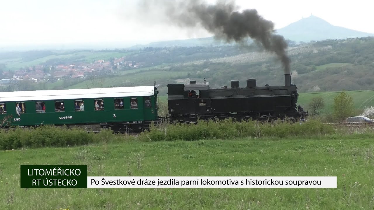 LITOMĚŘICKO: Po Švestkové dráze jezdila parní lokomotiva s historickou soupravou